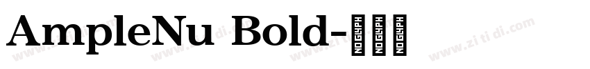 AmpleNu Bold字体转换